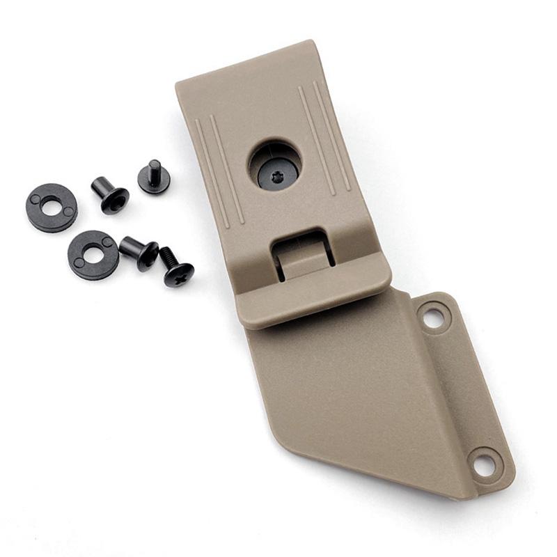 1piece Rotatable KYDEX Sheath Waist Clip Scabbard Clip Sheath Accessories Outdoors Carry KYDEX Sheath Tool with Two Set Screws