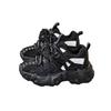 Spring Kids Mesh Breathable Dad Shoes Boys Girls Soft Sole Fashion Casual Running Sneakers