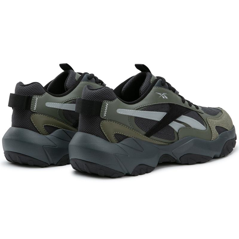 Reebok FLUFFI PUFF CN Low Top Running Shoes Unisex Gray Green Sneakers 24FRC913U1G09