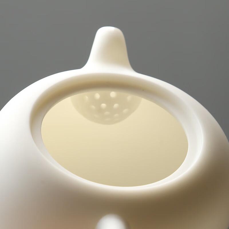 Dehua Mutton-fat Jade White Ceramic Teapot