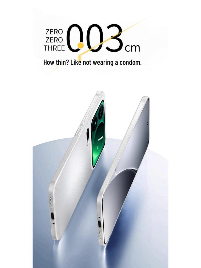 Xiaomi 17 Pro Max Ultracienkie Półprzezroczyste Etui Antywstrząsowe