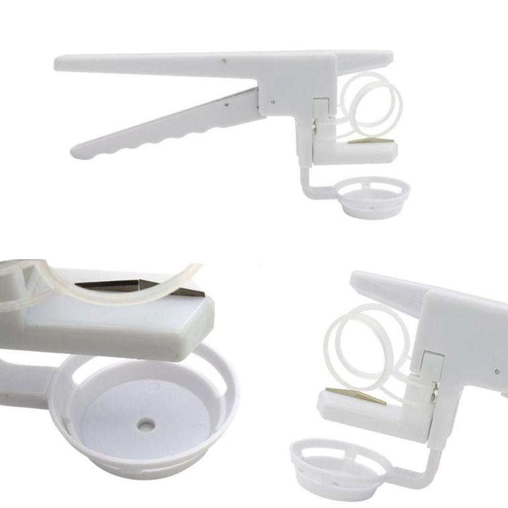 Handheld Plastic Egg Separator White Egg Breaker Kitchen Gadget For Breaking Egg
