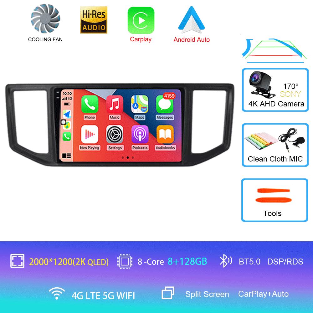 Android 14 Video Player For VW Crafter Man Tge 2017 2018 2019 2020 Car Radio Multimedia Navigation Wireless Carplay QLED Screen