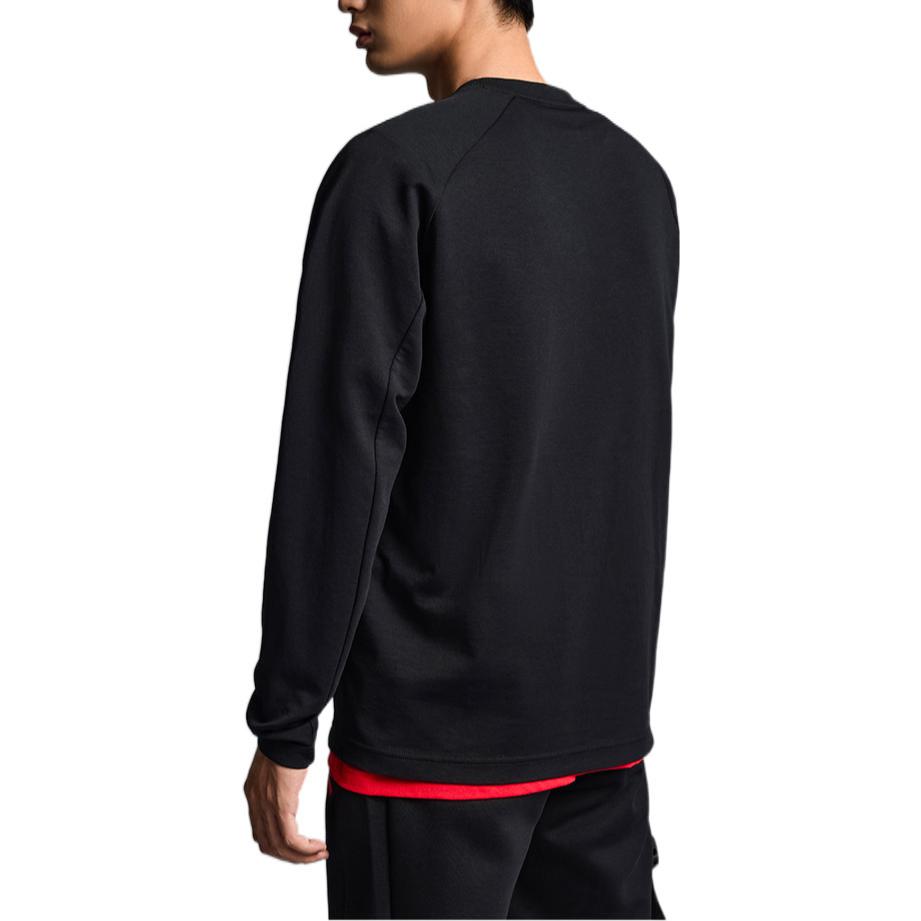 Anta Logo Print Rundhals-Pullover Langarm-Sweatshirt Herren-Sweatshirt Schwarz 952237413-3