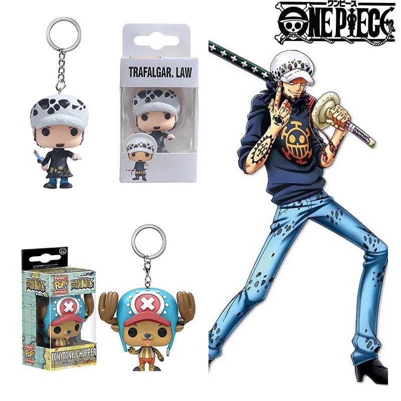 Pop Best-selling One Piece Luffy Anime Pvc Keychain Toy Gift Wholesale