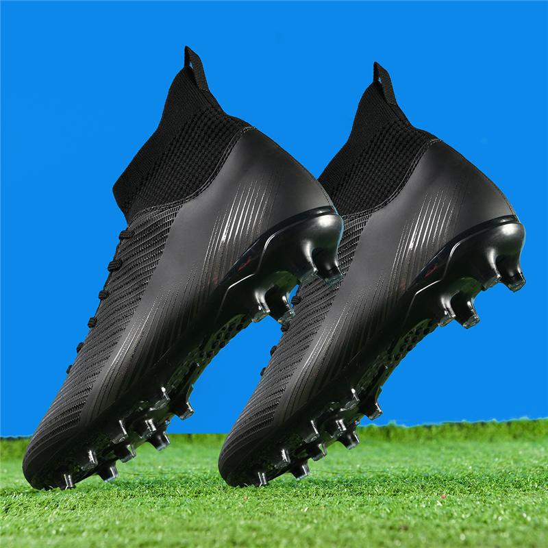 

High-top adult football shoes men s and women s TF broken nails artificial turf AG long nails student training shoes 34