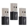 3PCS U Disk Adapter USB to TypeC Adapter USB C Female to USB Male Adapter  Computer Use