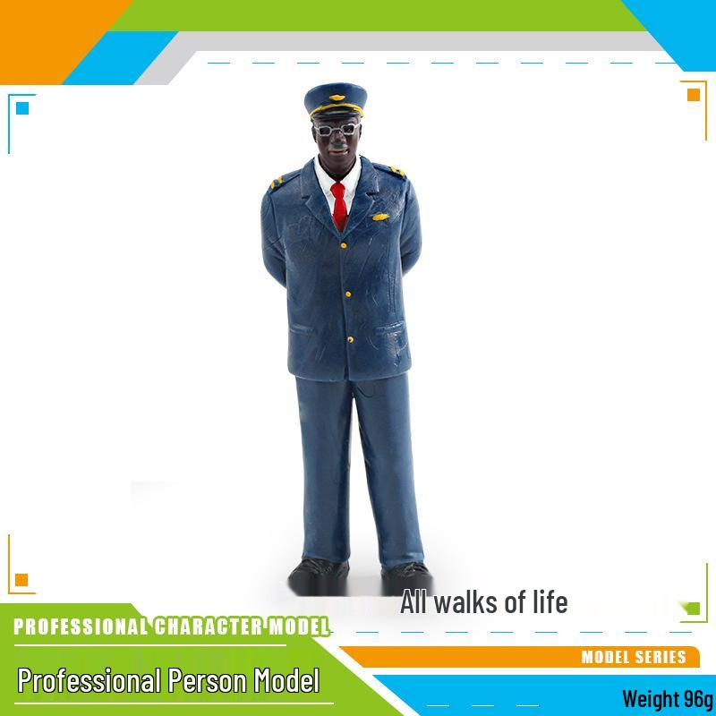Professional Role Model Figurines Set: Teacher, Doctor, Nurse, Construction Worker, Chef, Police Officer