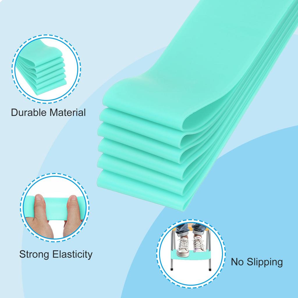 PATIKIL 10PCS Classroom Chair Fidget Bands Bouncy Bands Chair Bands for Anxiety Reduction for Classroom Chairs and Desks Jade Green -