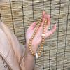 Chinese-Style Natural Peach Wood Double Circle Bracelet - Versatile Wenwan Accessory for Women & Couples.