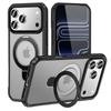 Applicable to iphone17PROMAX mobile phone case metal magnetic suction bracket four corners anti-drop high-end PC protective case