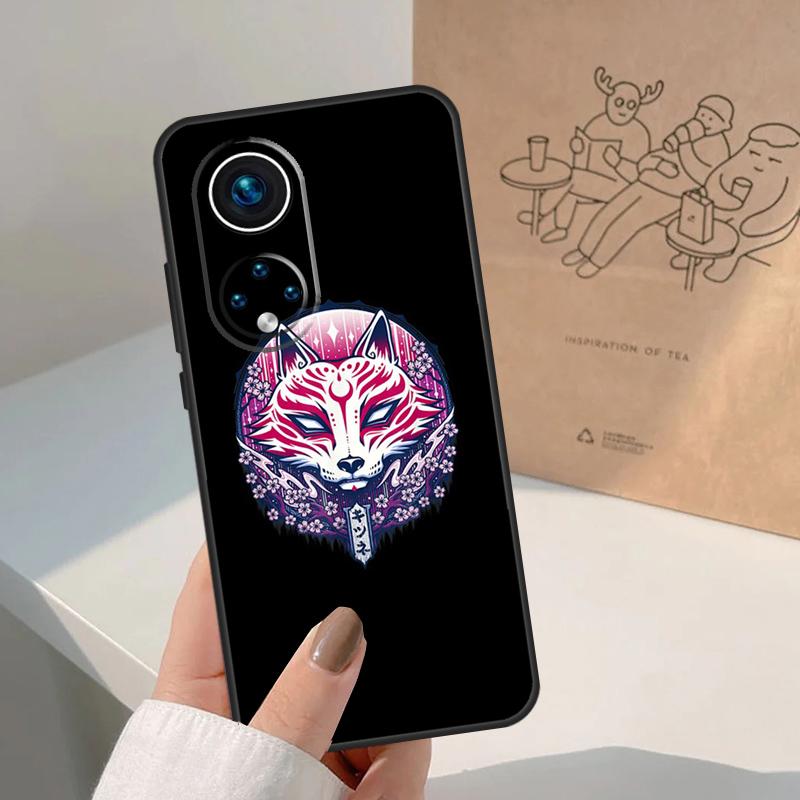Kitsune Fox Japanese Art Case For Honor Magic 8 Pro 5 6 7 Lite Honor 400 200 Pro X9c X9b X9a X8a X8b 50 70 90 Cover