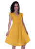 Moomaya Schiffli Dress Frill Sleeve W  V-neck Casual Relaxed Summer Garden