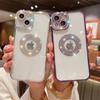 For Iphone 14 Pro Max Luxury Plating Flash Diamond Silicone Phone Case For Iphone 11 12 13 14 Plus Hollow Out Rhinestone Cover