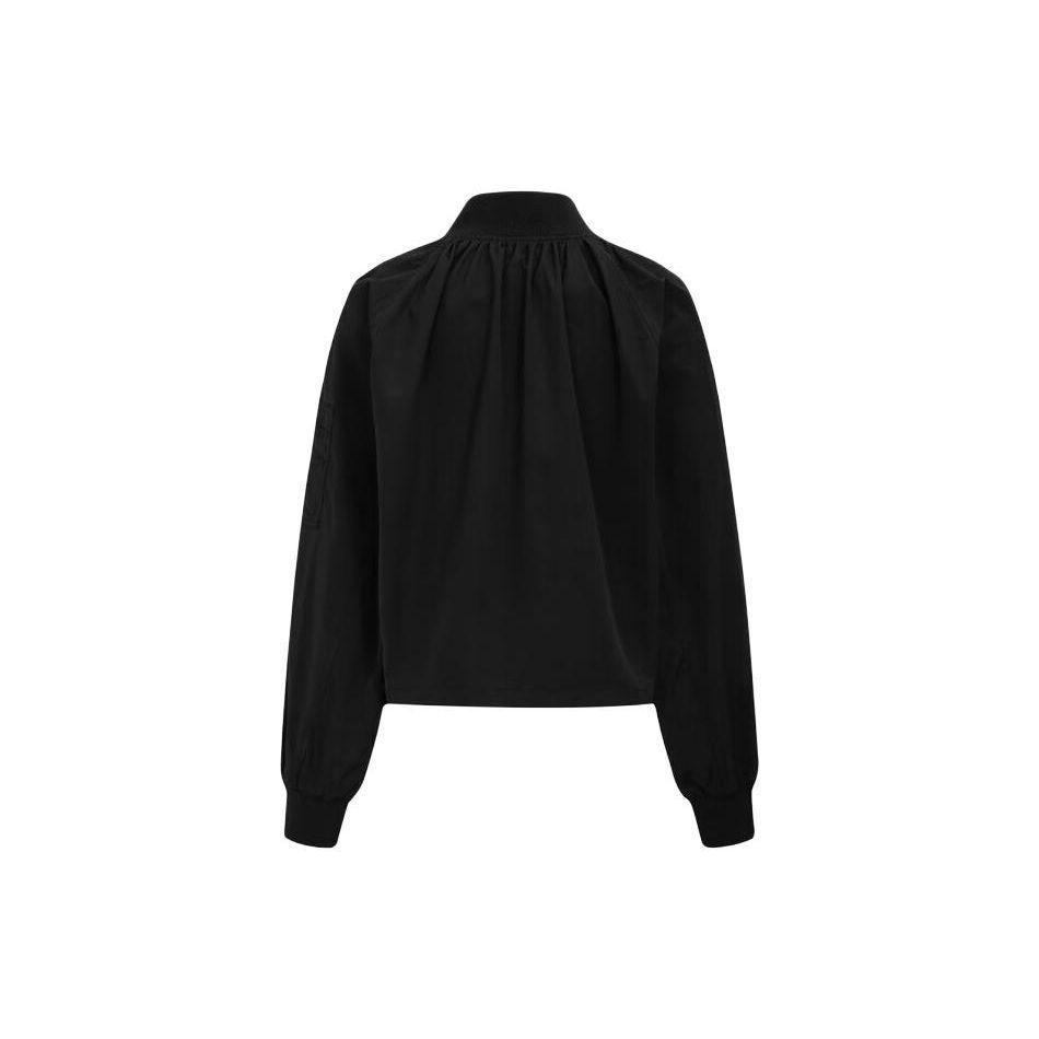 Calvin Klein Solid Color Embossed Logo Print Spring Autumn Jacket Women jackets Black J221118-BEH