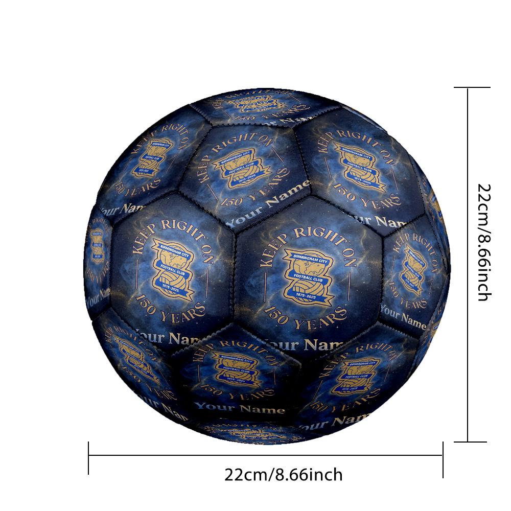 BIRMINGHAM CITY Football Fashion Size 5 Football Wearproof Non‑Slip Soccer Ball For Sports Training Entertainment Use