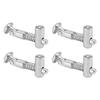 4Pcs Anchor Type Connector Carbon Steel Galvanized European Standard 4040 Oblique Angle 0 180 Degrees