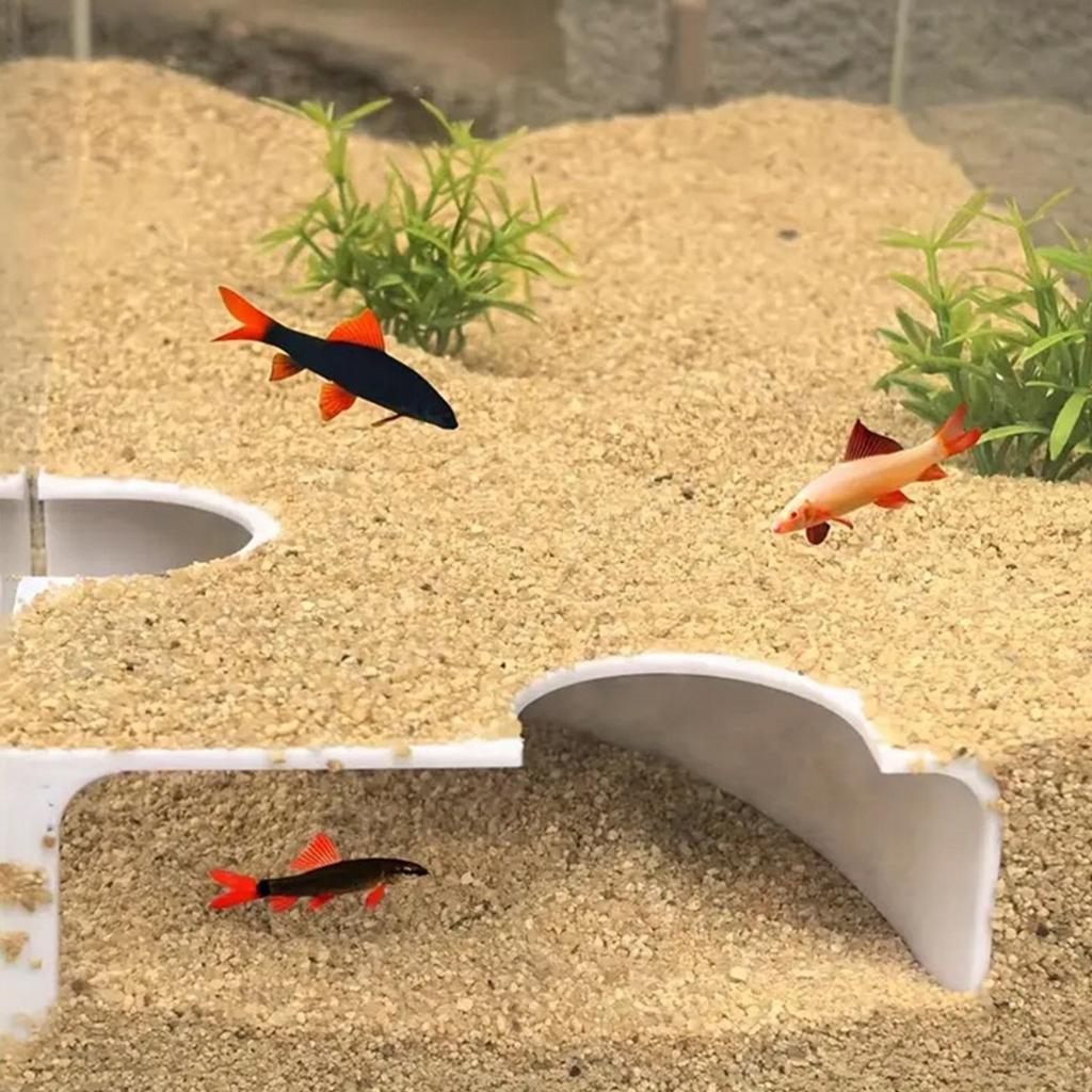 Artificial Resting Cave Shelter Aquarium Decors Landscape for Beautify Aquarium Landscaping Appearance Tunnel