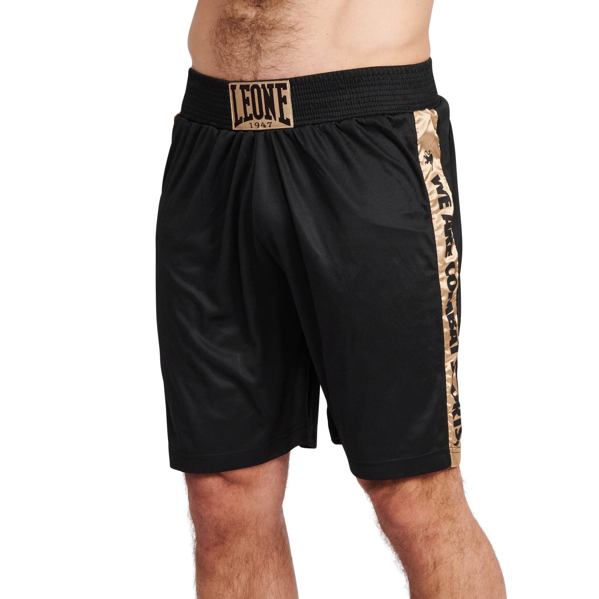 

LEONE 1947 DNA BOXING SHORTS Unisex Boxing Shorts, Lightweight and Comfortable Training Wear, Size Small/Black, AB230 [Authentic]