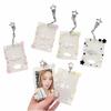Kawaii Shining Stars Kpop Photo Card Holder Keychain Portable Acrylic Idol Photo Holder 3 Inch Clear ID Card Cover Bag Pendant