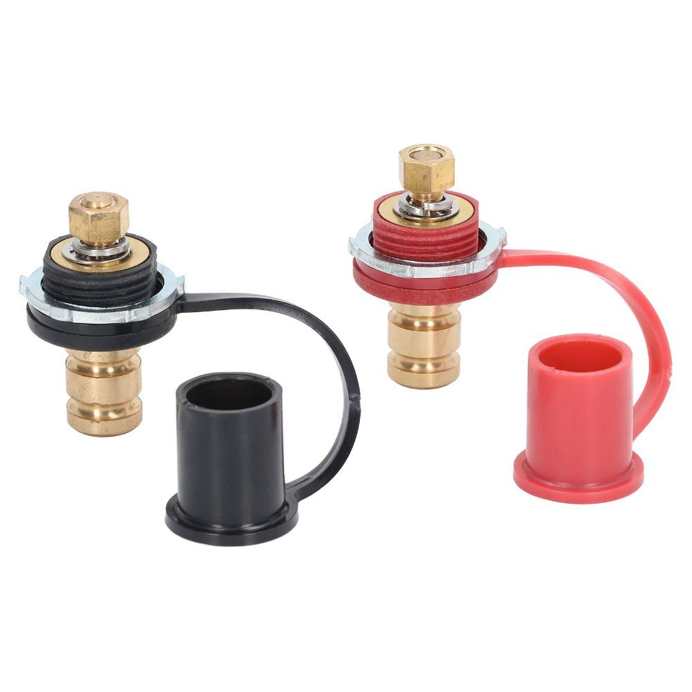 

2PCS Brass Battery Charger Post Kit 20mm Battery Charger Post Stud Cap Stud Jumper Terminal Yachts