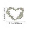 Flower Frame Cutting Dies Heart Shape Metal Die Cuts Embossing Templates Molds Cuts Stencils for Card Photo Decoration
