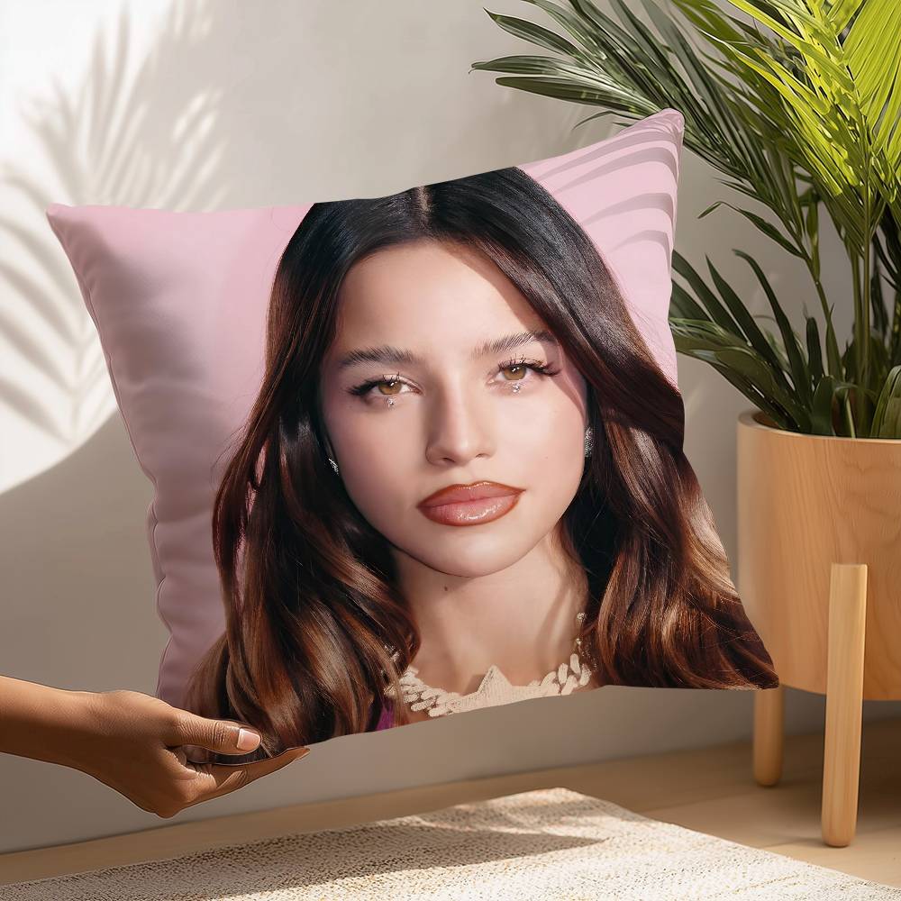 Singer Emilia Mernes Mp3 Pillow Case Plush Fabric Soft Pillowcase Double Sided Print Cushion Cover Household Gifts