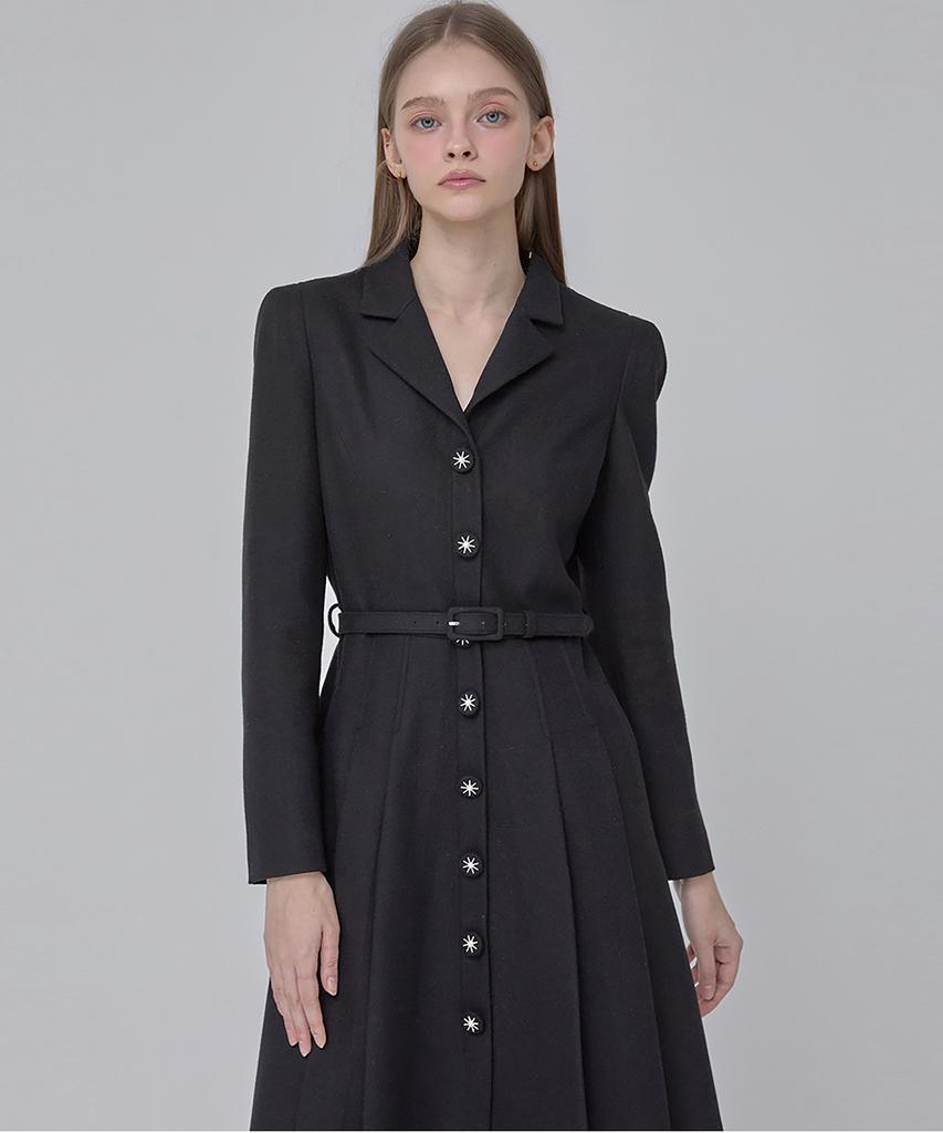 Julie And Kara 24 Fw Collar 106 Dear Giselle Dress Black