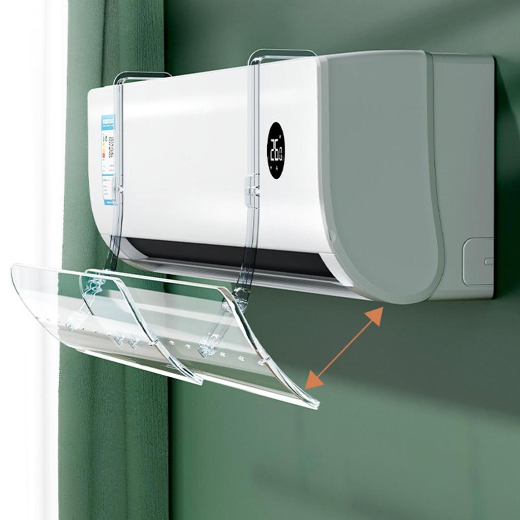 Heat Register Deflector Wall-Mounted Retractable Baffle AC Air Deflector For Split Units For Home Indoor Nursery Bedroom Living