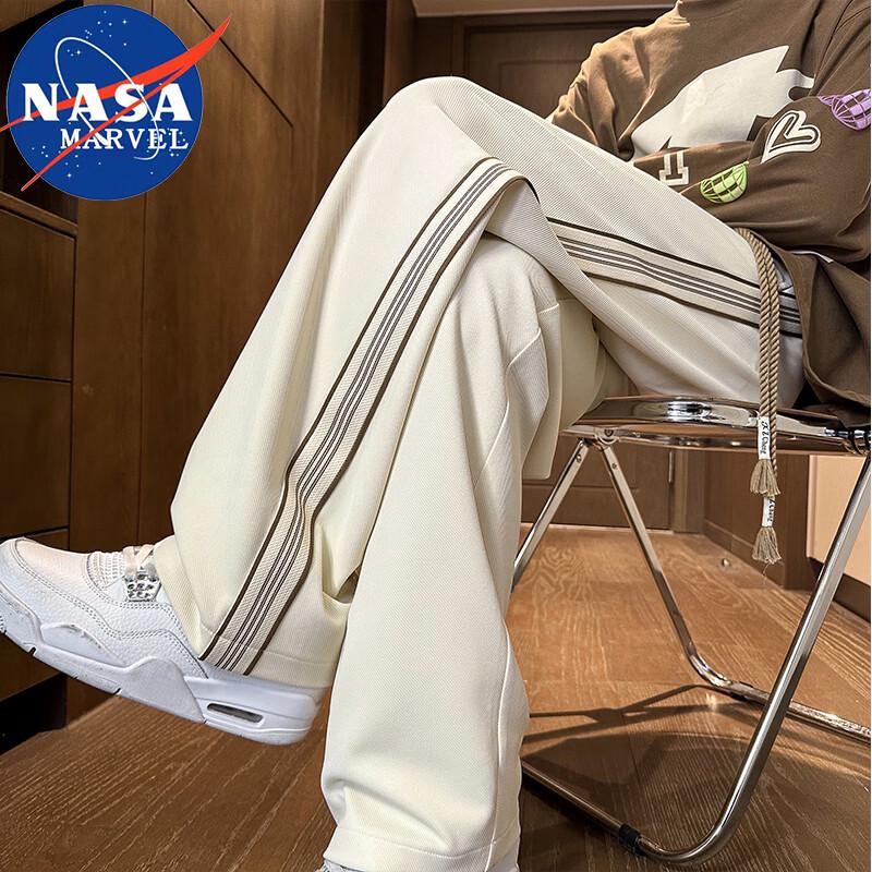 NASA MARVEL Men s Striped Straight-Leg Casual Pants 5XL