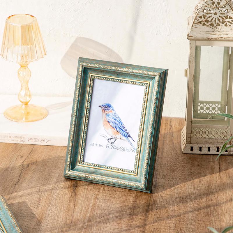 1pcs Retro Photo Frames Hanging Wall Picture Frame 6inch 7inch 8inch 10inch A4 Family Photo Frame