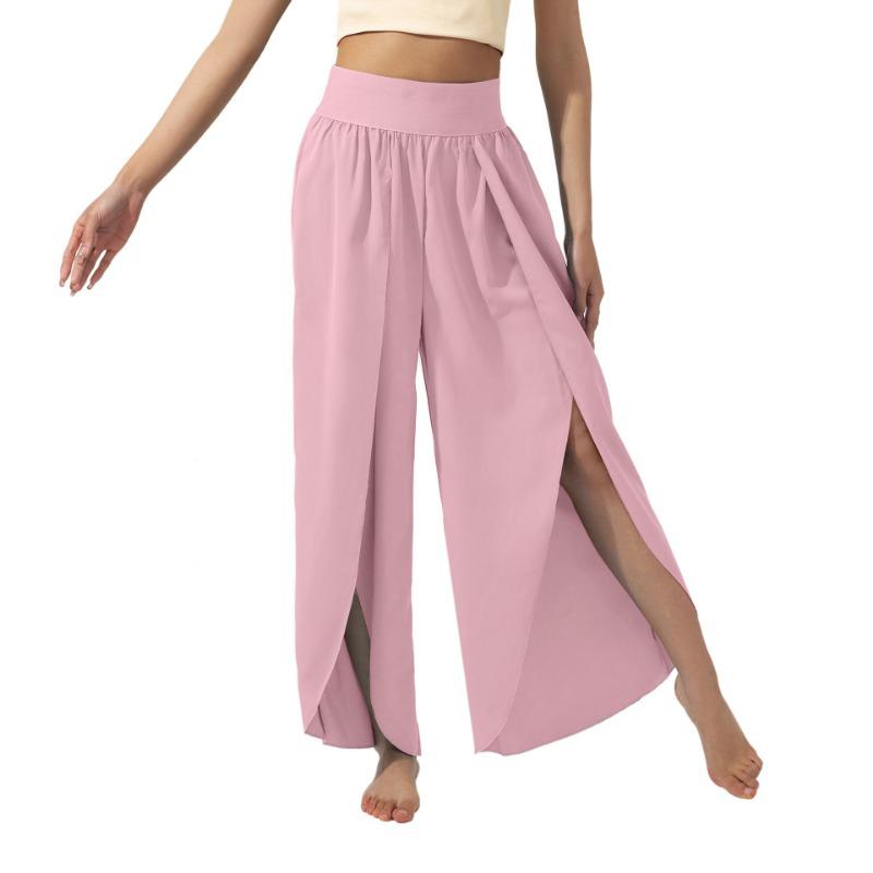 Women's Summer New Fashion All In One Slim High Waist Slit Loose Casual Yoga Pants