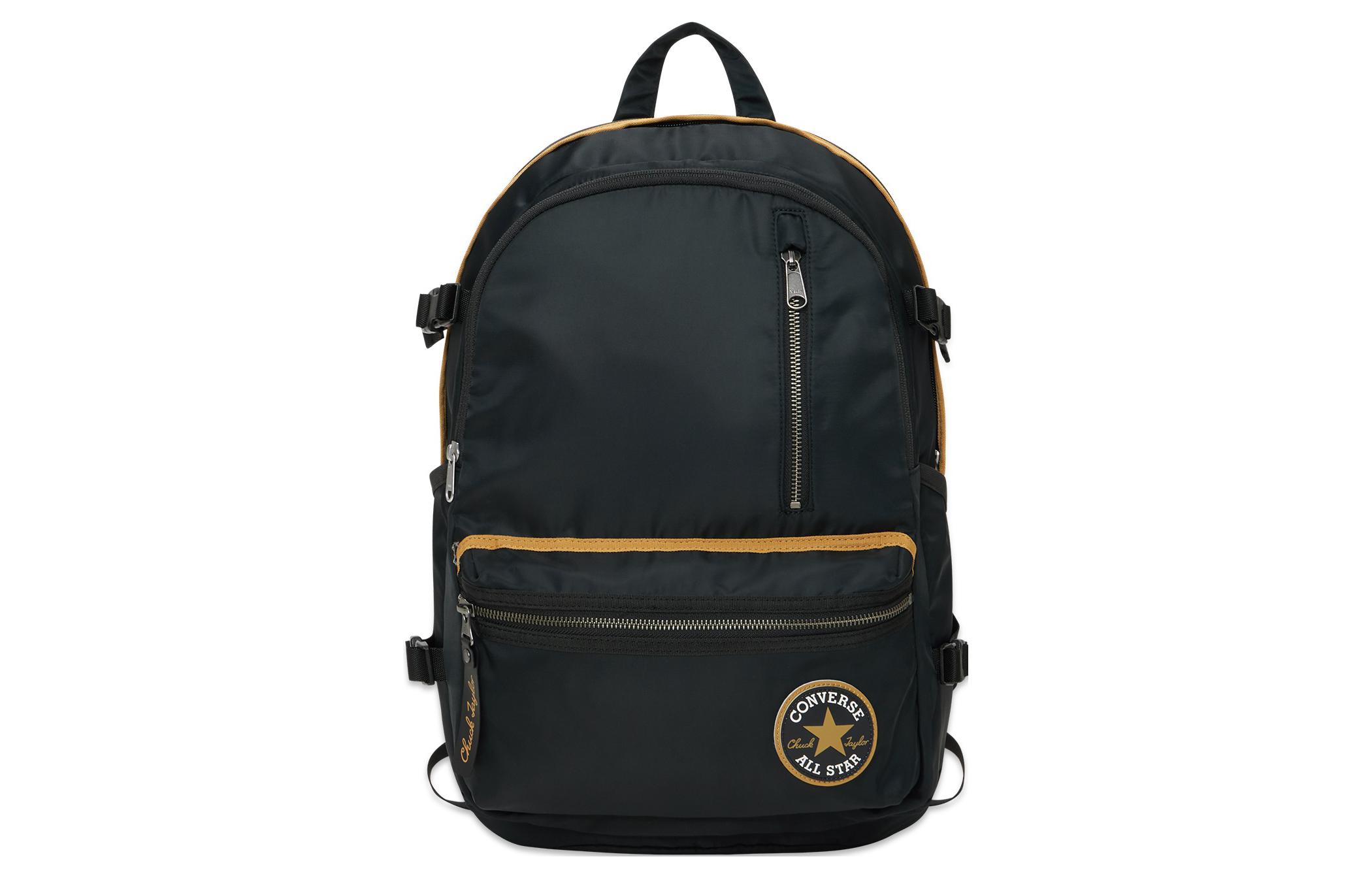 Converse Straight Edge Polyester Backpack Regular Unisex Black 10024562-A02