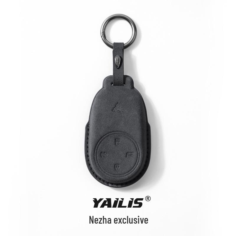 Nezha GT Suede Key Case: Remote Protection Bag with Interior Modification for Nezha AYA