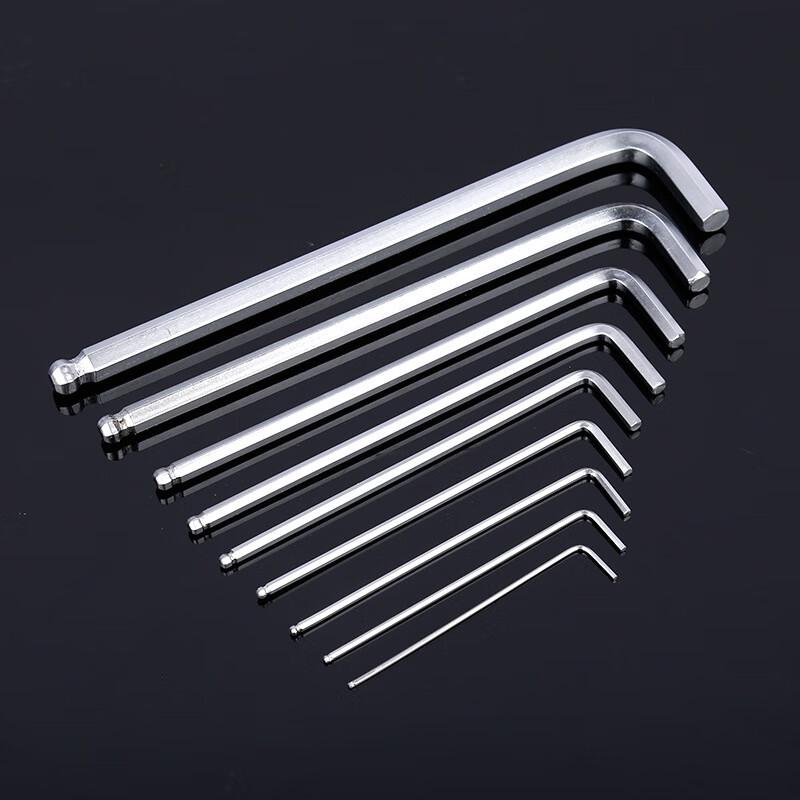 Pulia 9-Piece Extra Long Matte Hex Wrench Set