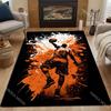 1PC Basketball dunk orange splatter Print Carpet for Living Room Bedroom Sofa Home Decor Rus Non-slip Floor Mat Luxury Gift