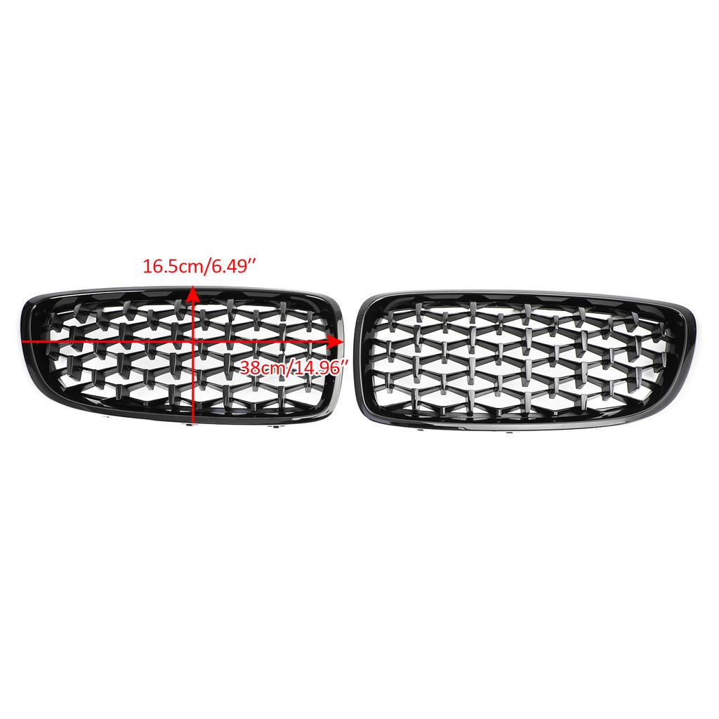 Gloss Black Diamond Front Upper Grille For BMW 4 Series F32 F33 F36 F82 14-2018