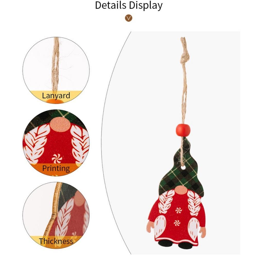 Three Christmas dwarf pendants and cute Santa Claus decorations are suitable for holiday parties. The holiday dwarf dolls are su