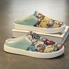 Canvas Shoes Summer Breathable Lazy Cloth Shoes Casual Without Heel Half Drag Board Shoes