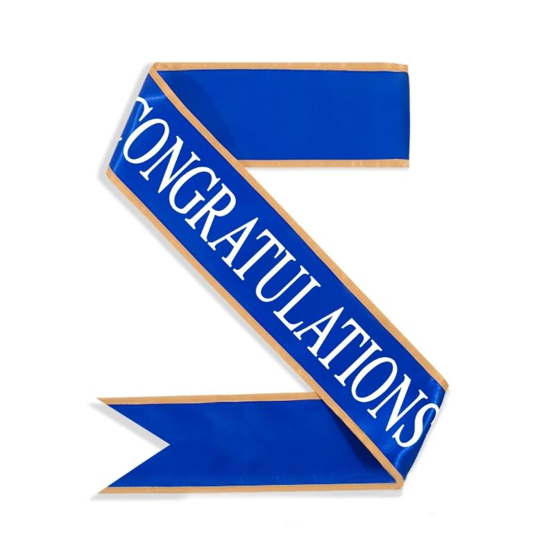 

Выпускная лента-шарф Выпуск 2025 Церемония выпуска Выпускная лента Выпускные мероприятия Аксессуары для выпускного вечера синий