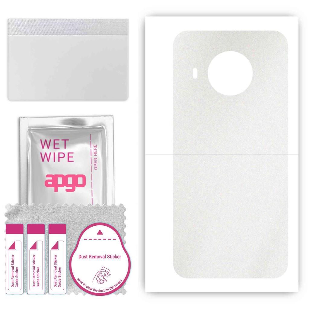 apgo Protective Skin Sticker for the back compatible with Nokia X100, Wrap Film, Foil, Vinyl - Pattern Matte Transparent