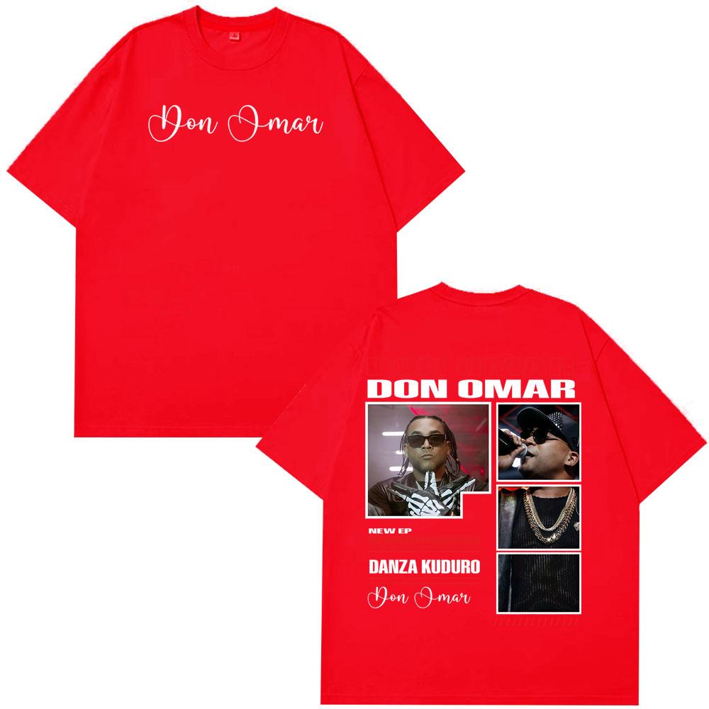 Rapper Don Omar Album Print Tshirts Men Women Fashion Tshirts Shortsleeved Loose Casual Cotton Hiphop High Quality Tshirts