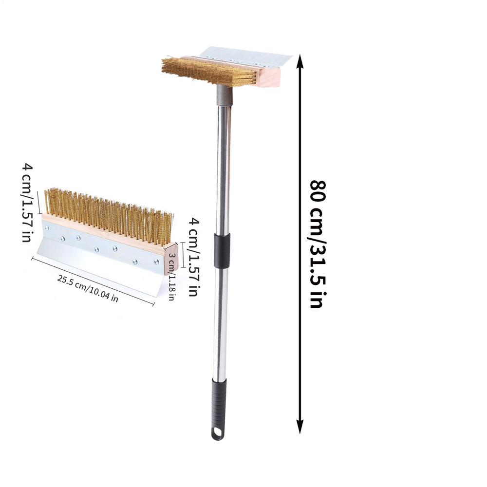 

Pizza Stone Brush Barbecue Brush For Outdoor Grill Heavy Duty Pizza Oven Cleaning Tool For Kitchen Backyard Culinary Students