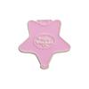 Cartoon Pink Sweet Geometric Star Shell Brooch Stylish Alloy Letter Badge Accessory