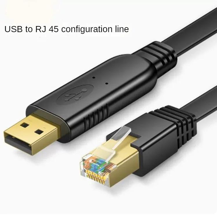 USB to RJ45 Console Cable RS232 Serial Adapter for Laptop Computer Cisco Router USB RJ 45 8P8C Converter Console Cable 1.8m 3m