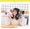 Peluche a forma di elefante grigio da 25 cm, animali kawaii, morbidi cuscini imbottiti per dormire, regali decorativi per la cameretta dei bambini
