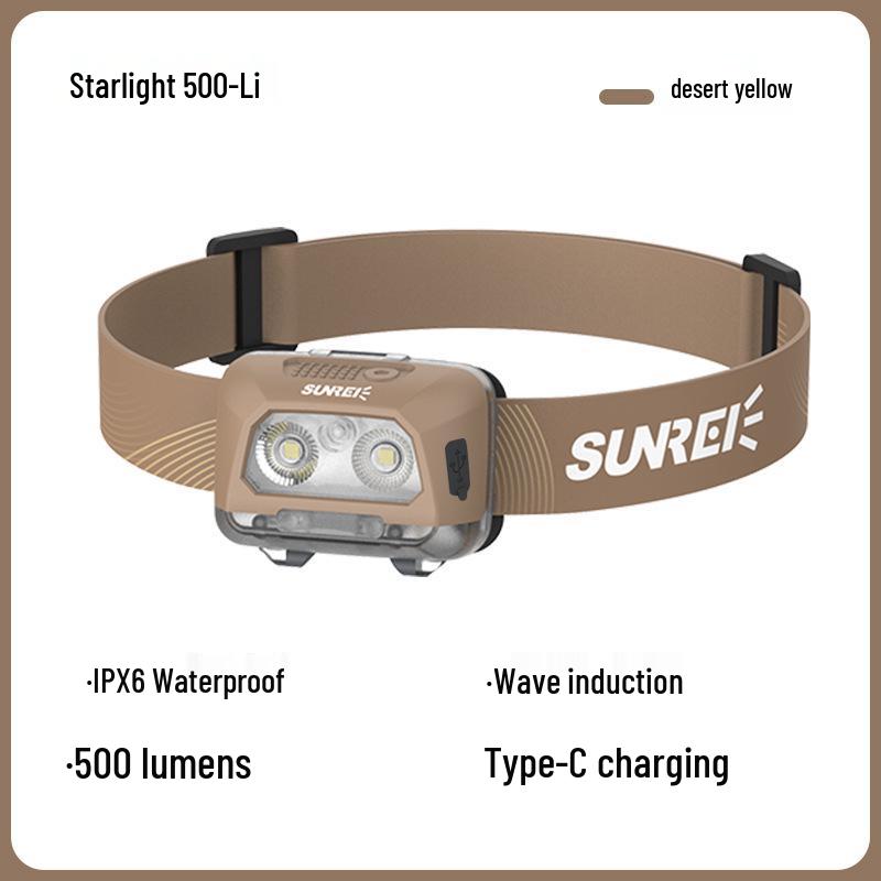 

Shan Lishi Ultra Bright Rechargeable Headlamp, IPX8, Long Throw Lithium Battery, Outdoor Use, Extended Battery Life