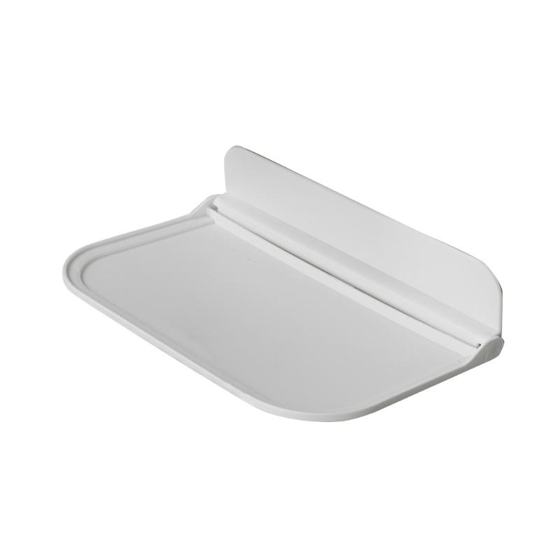 Foldable Plastic Shelf Stick on Wall for Kitchen Bathroom Many Place Extra Storage Needed Wall Mounted Bedside Shelves