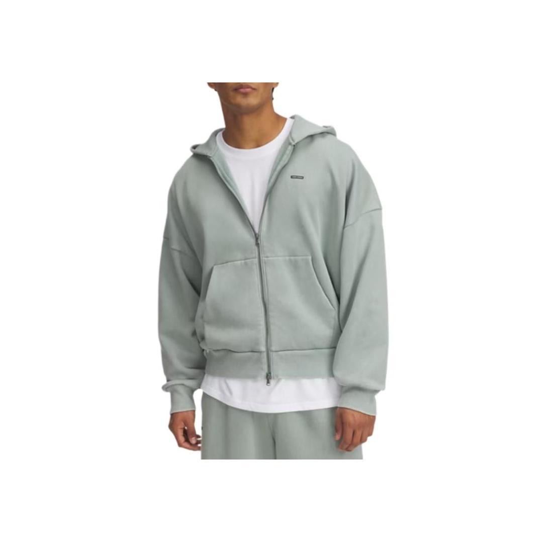 

Under Armour Icon Comfortable Fashion Solid Color Versatile Casual Hoodie Men hoodies Silicon-Green 6000651-348 2XL