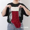 18 Inch Large Christmas Stocking,Knitted Xmas Compression Stocking For Kids,Hanging Stocking For Candy Gift Christmas Decoration